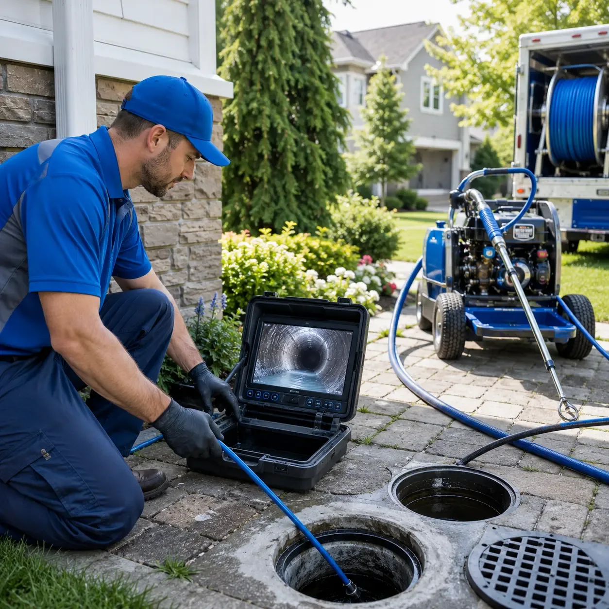 Outdoor drain cleaning professionals serving Lake Grove, NY