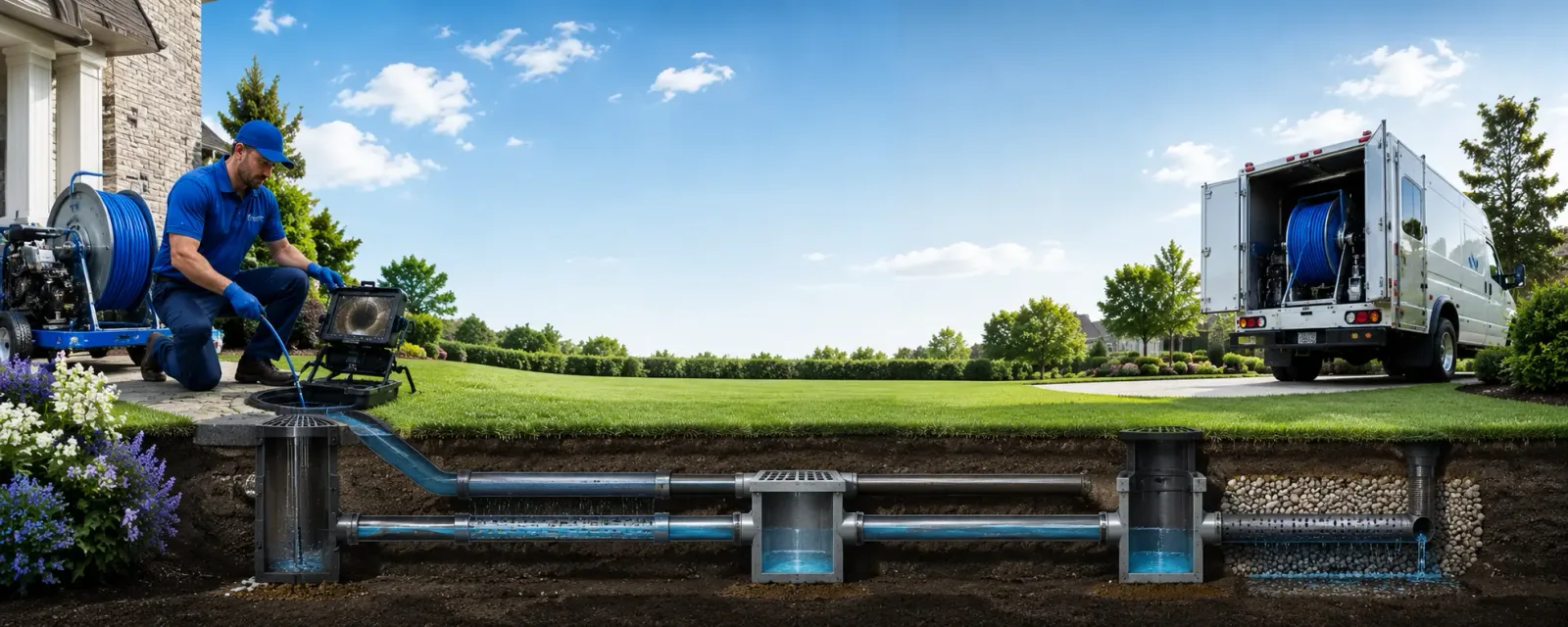 Outdoor drain cleaning information for Lake Grove, NY